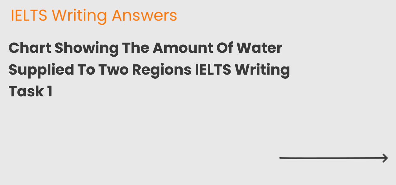 Chart Showing The Amount Of Water Supplied To Two Regions IELTS Writing Task 1